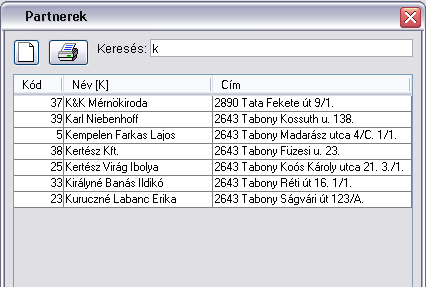 Keress a partnerek kztt, elgpelssel